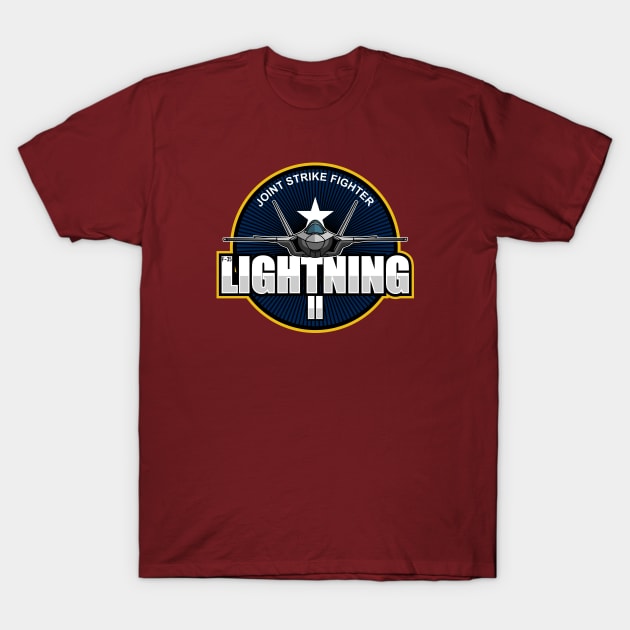 F-35 Lightning 2 Patch T-Shirt by TCP
